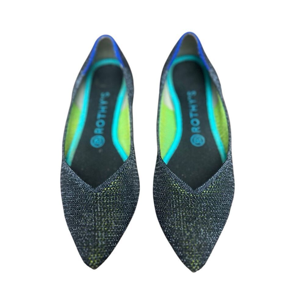 Rothy's Metallic Lattice Stitch Points (Black Friday Limited Edition) Size:9